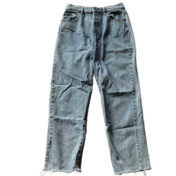 Pacsun Button Fly Jeans Size 26 High Rise Straight Denim Stretch - Picture 1 of 8